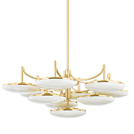 Bregman LED Semi Flush Mount in Aged Brass by Hudson Valley