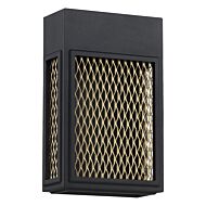 Access Metro Outdoor Wall Light in Black and Gold