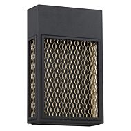 Access Metro Outdoor Wall Light in Black and Gold