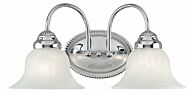 Edgemont 2-Light Bathroom Vanity Light in Polished Chrome