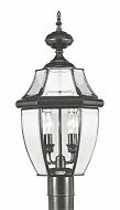 Monterey 2-Light Outdoor Post Lantern in Black