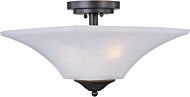 Maxim Lighting Aurora 2 Light Semi Flush, Oil Rubbed Bronze