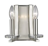 Z-Lite Verona 2-Light Wall Sconce In Brushed Nickel