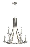 Z-Lite Verona 9-Light Chandelier In Brushed Nickel