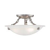 Oasis 3-Light Ceiling Mount in Brushed Nickel