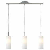 Troy 3 3 Light 28.35 inch Matte Nickel Linear Pendant Ceiling Light