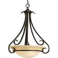 Torino 3-Light Pendant in Forged Bronze