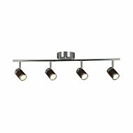 Brews 4 Light 120 Chrome Track Light Ceiling Light