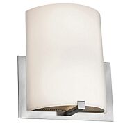 Access Lighting Cobalt 2 Light Wall Sconce in Brushed Steel