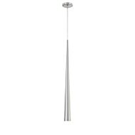 Eurofase Sliver 1 Light Pendant in Brushed Nickel