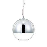 Eurofase Chromos 1 Light Pendant in Chrome