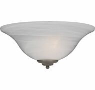 Maxim Essentials Marble Glass Wall Sconce in Pewter