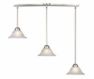 Da Vinci 3-Light Mini Pendant in Brushed Nickel