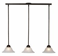 Da Vinci 3-Light Mini Pendant in Oil Burnished Bronze