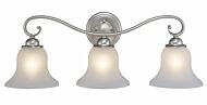 Monrovia 3-Light Bathroom Vanity Light in Brushed Nickel