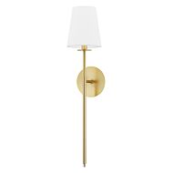 Niagara One Light Wall Sconce in Aged Brass by Hudson Valley