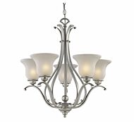 Monrovia 5-Light Chandelier in Brushed Nickel