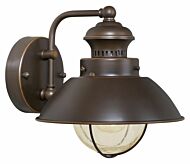 Harwich 1-Light Outdoor Wall Mount in Burnished Bronze