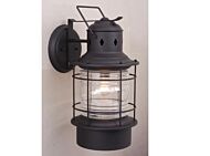 Hyannis 1-Light Outdoor Wall Mount in Textured Black