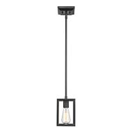 Wesson 1-Light Mini Pendant in Matte Black