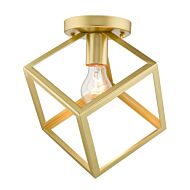 Cassio OG One Light Flush Mount in Olympic Gold by Golden