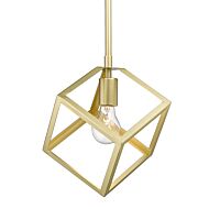 Cassio OG One Light Mini Pendant in Olympic Gold by Golden