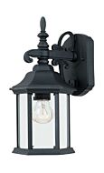 Devonshire 1-Light Wall Lantern in Black