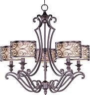 Maxim Lighting Mondrian 5 Light Chandelier in Umber Bronze