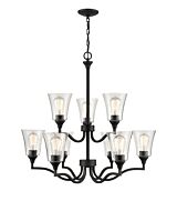 Millennium Caily 9 Light Chandelier in Matte Black