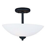 Maxim Lighting Taylor 2 Light 2 Light Semi Flush Mount in Textured Black