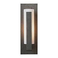 Hubbardton Forge 15 Inch Bathroom Vanity Light in Natural Iron