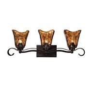 Vetraio 3-Light Bathroom Vanity LightStrip in Oil Rubbed Bronze