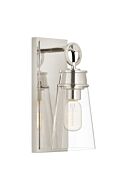 Z-Lite Wentworth 1-Light Wall Sconce In Polished Nickel