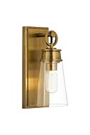 Z-Lite Wentworth 1-Light Wall Sconce In Rubbed Brass