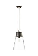 Z-Lite Wentworth 1-Light Pendant Light In Plated Bronze