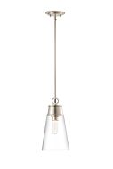 Z-Lite Wentworth 1-Light Pendant Light In Brushed Nickel