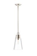 Z-Lite Wentworth 1-Light Pendant Light In Polished Nickel