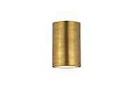 Z-Lite Harley 1-Light Flush Mount Ceiling Light In Rubbed Brass