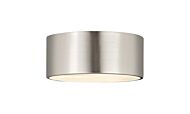 Z-Lite Harley 2-Light Flush Mount Ceiling Light In Brushed Nickel