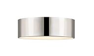 Z-Lite Harley 3-Light Flush Mount Ceiling Light In Chrome