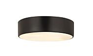 Z-Lite Harley 3-Light Flush Mount Ceiling Light In Matte Black