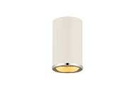 Z-Lite Arlo 1-Light Flush Mount Ceiling Light In Matte White With Chrome