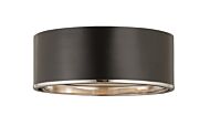 Z-Lite Arlo 4-Light Flush Mount Ceiling Light In Matte Black With Chrome