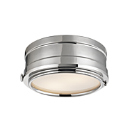 Hudson Valley Rye 2 Light Ceiling Light in Polished Nickel