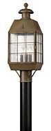 Hinkley Nantucket 3-Light Outdoor Light In Aged Brass