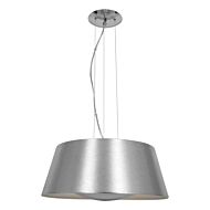 Access Lighting SoHo 3 Light Reflective Pendant in Brushed Silver