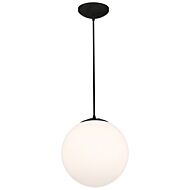 Pearl One Light Pendant in Matte Black by Access