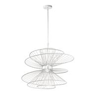 Zeta LED Pendant in Matte White by Maxim