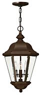 Hinkley Clifton Park 3-Light Outdoor Light In Copper Bronze