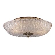 Providence 2-Light Flush Mount in Antique Silver Leaf